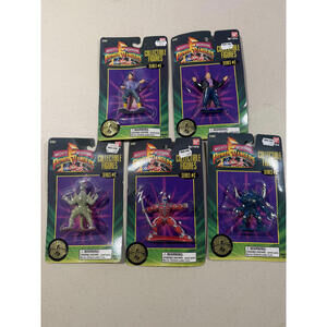 Mighty Morphin Power Rangers Evil Space Aliens Set of 5 - SEALED 1995 Bandai